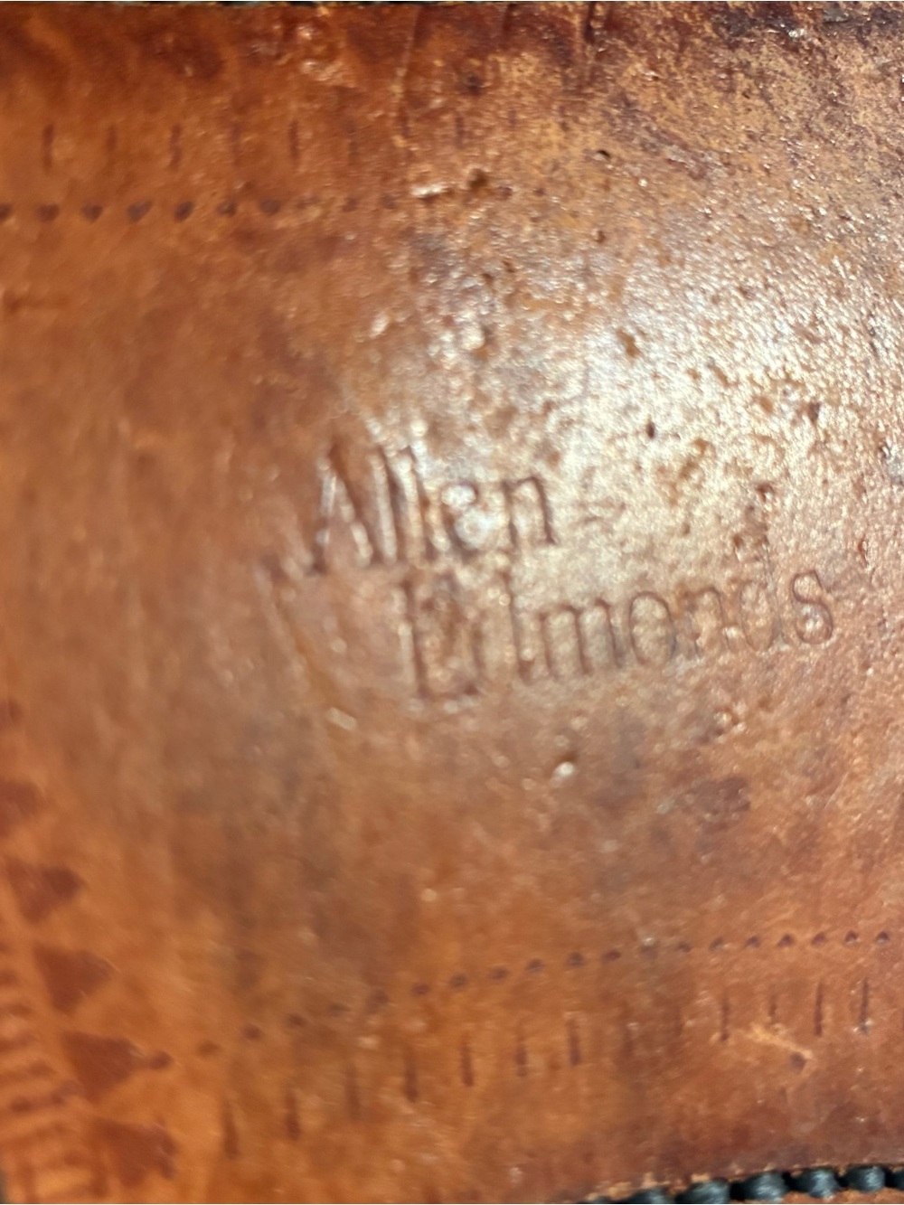 Allen Edmonds Cognac Brown Leather Wingtip Oxfords Men’s Size 13 - Picture 5 of 12